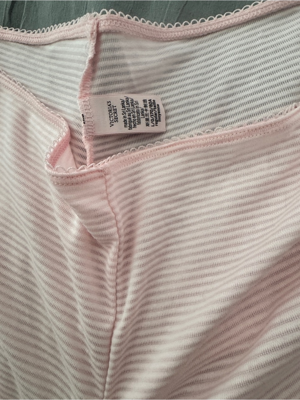 Victoria's Secret Light Pink Ribbed Tank & Wide-Leg Lounge Set - Picture 5 of 9